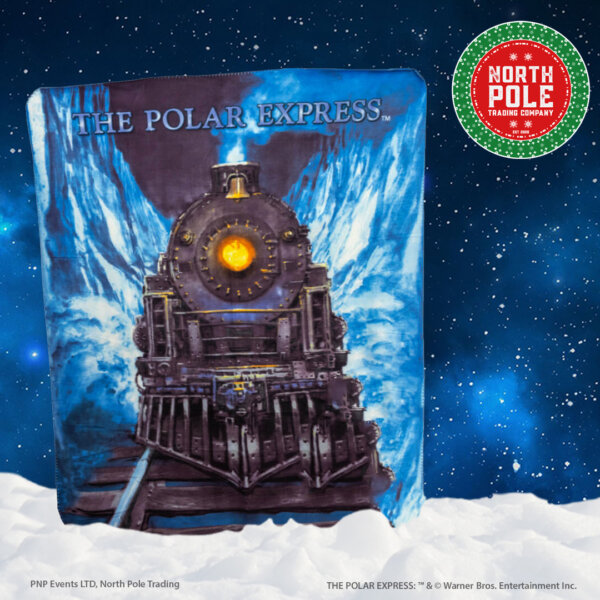 The Polar Express™ - Train in Ice Fleece Throw