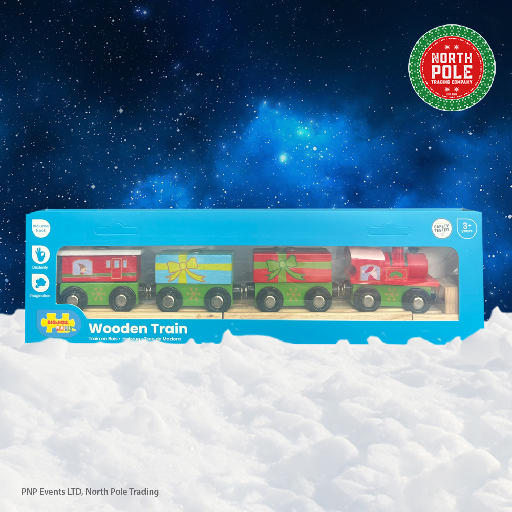 Wooden Christmas Train