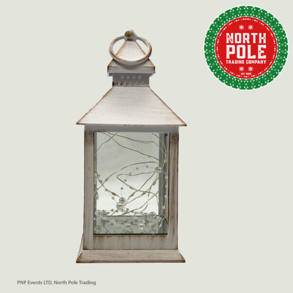 off white Lantern on off white background