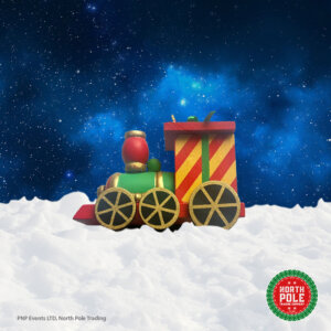 wooden train decoration