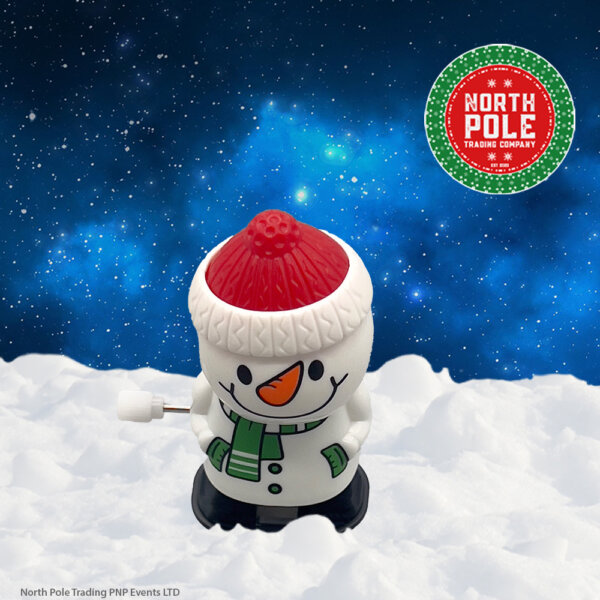 Snowman wind up toy