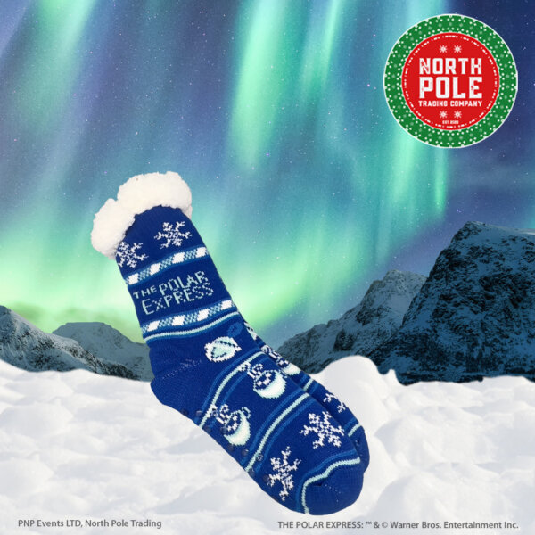 THE POLAR EXPRESS™ Blue Sherpa Socks