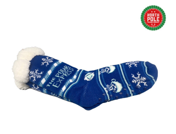 THE POLAR EXPRESS™ Blue Sherpa Socks - Image 3