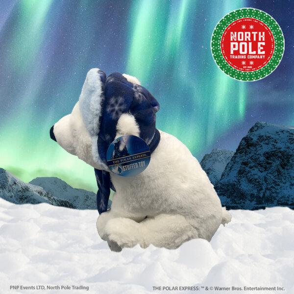Snowflake Trapper Hat Polar Bear Plush - Image 2
