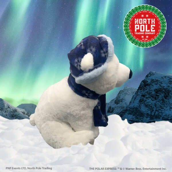 Snowflake Trapper Hat Polar Bear Plush - Image 4