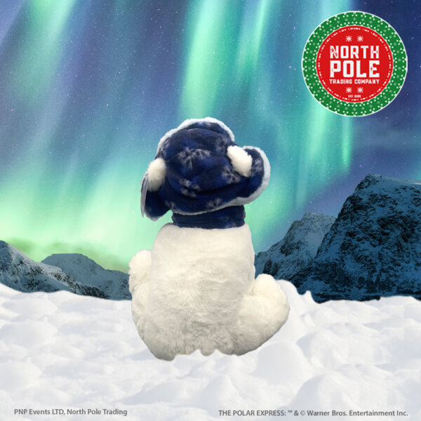 Snowflake Trapper Hat Polar Bear Plush - Image 3