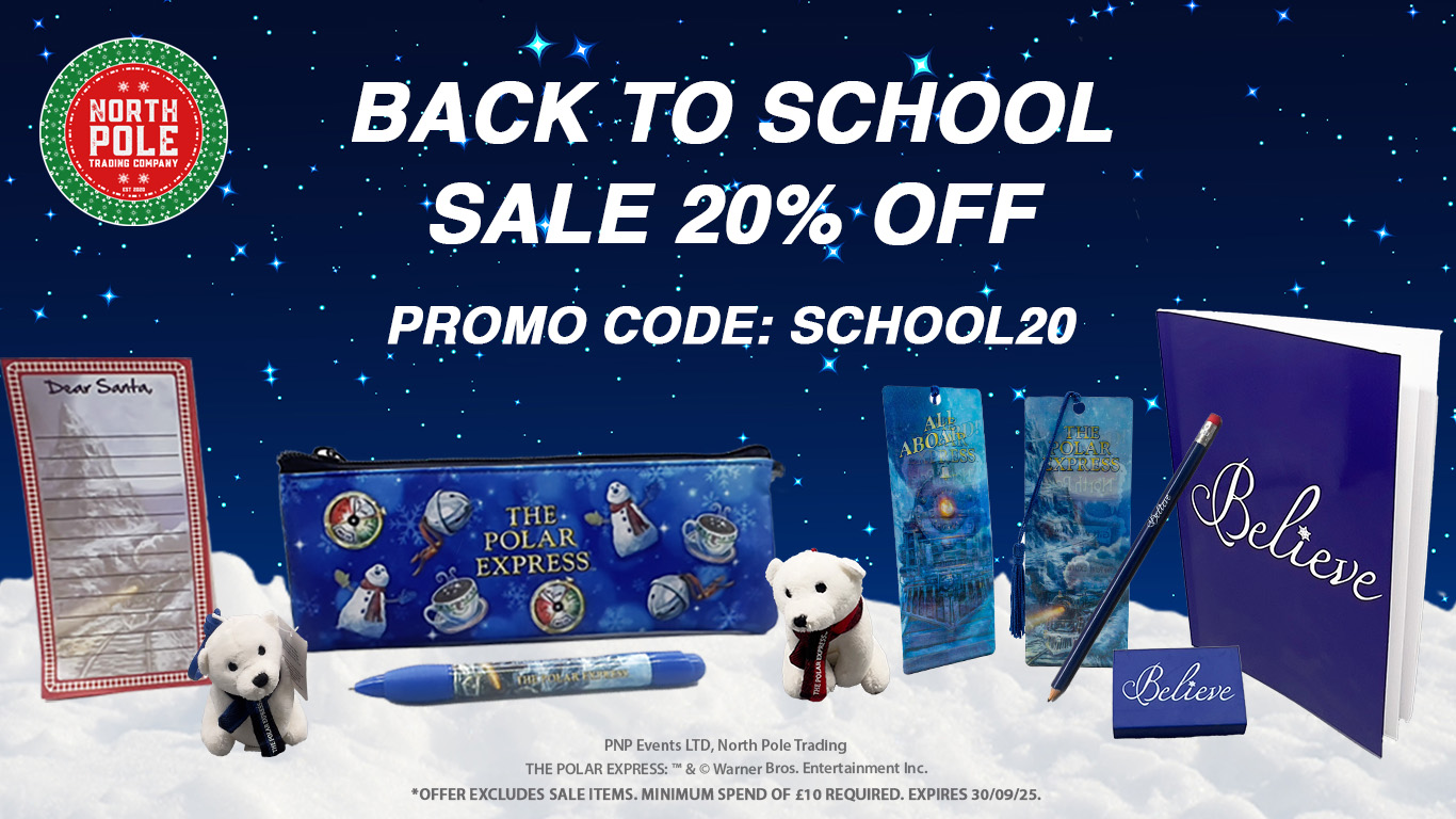 Back to school promo for polar express save 20%