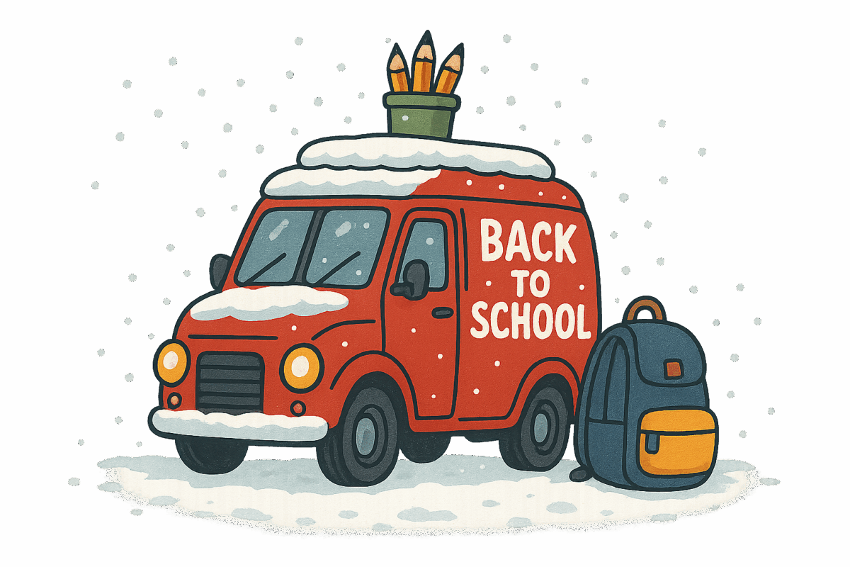 BACK TO SCHOOL Red Van