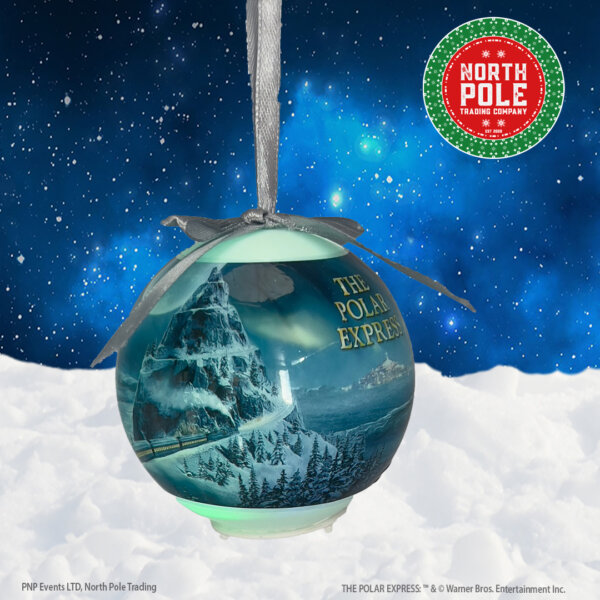 Colour Changing Bauble on Green