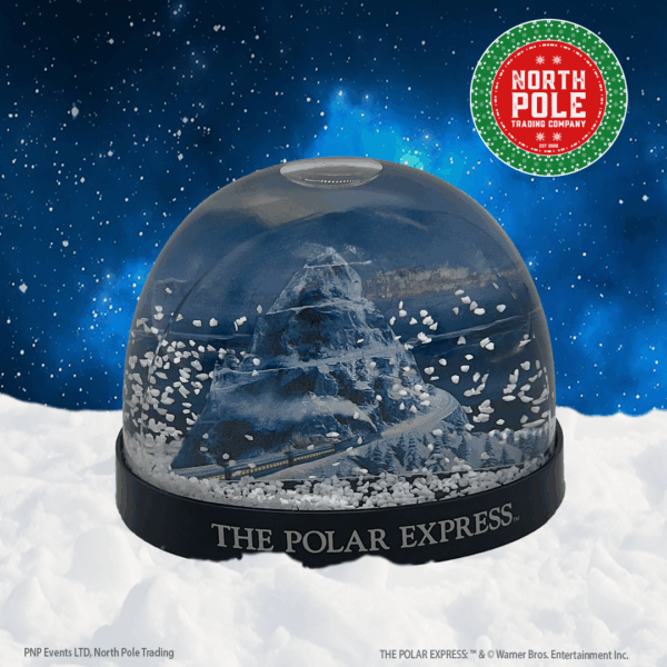 Snow Globe snowing - polar express