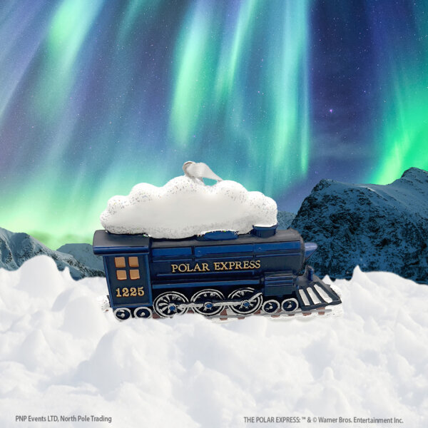 Personalised Polar Express sitting on the floor