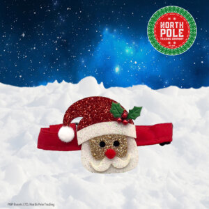 Cat Collar - Santa Face Front View