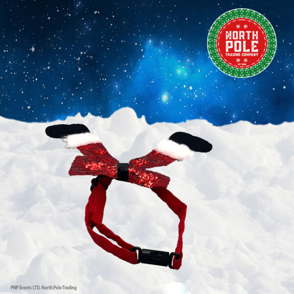 Santa Trousers Collar back with front view lying down