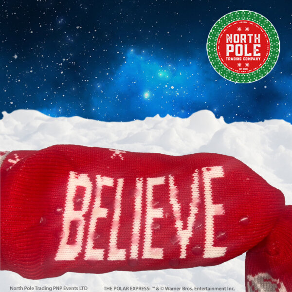 Red Believe Socks bottom