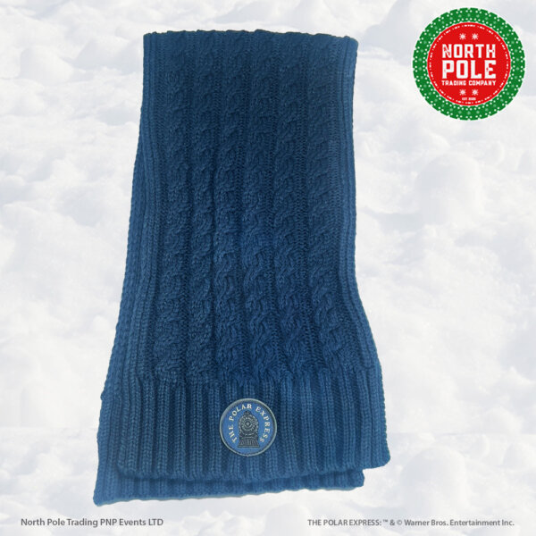 Blue Knitted Scarf