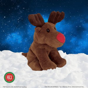 Dark brown rudolph reindeer
