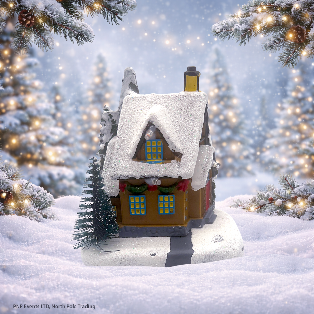 Imperfect Snowy Christmas House