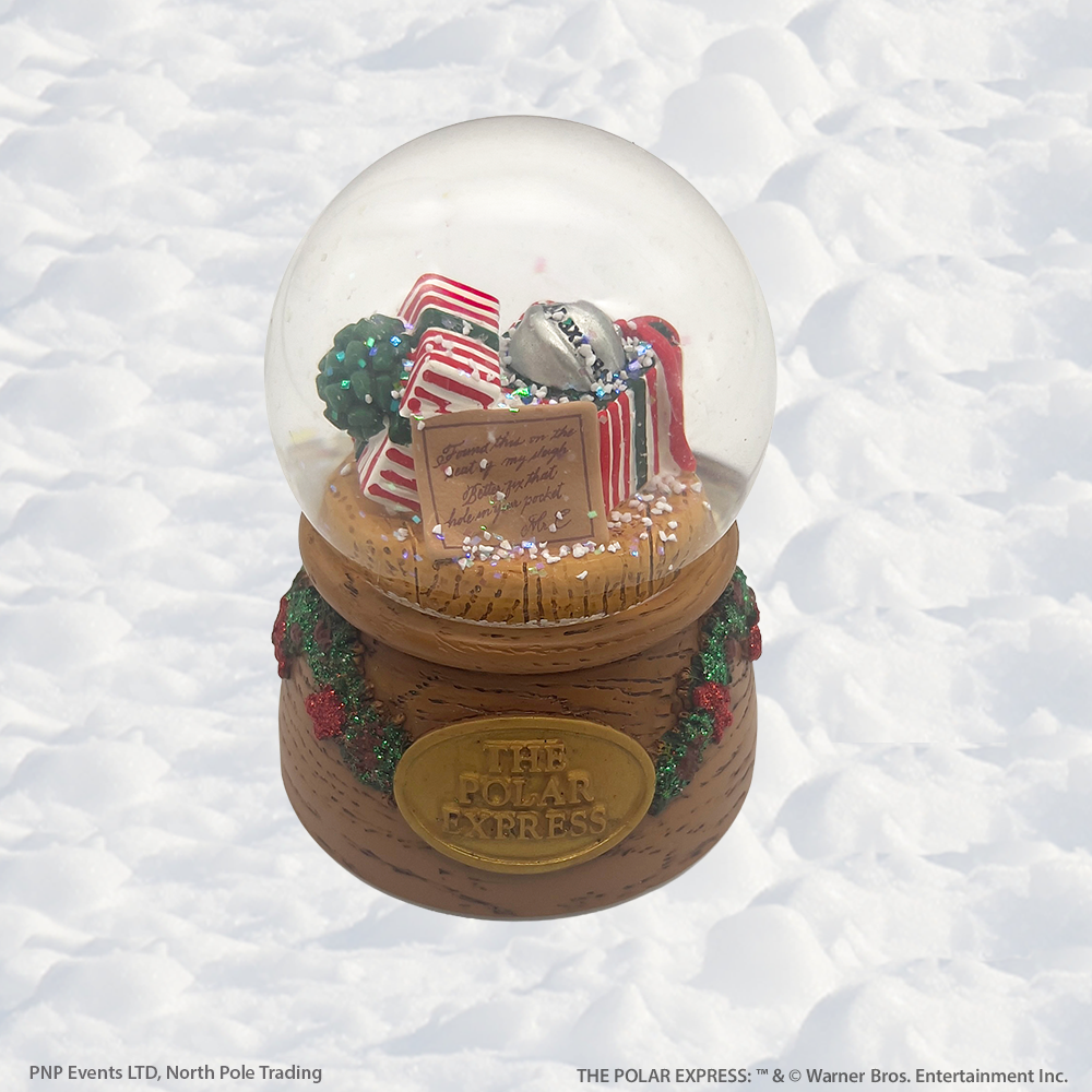 Snow globe in snow